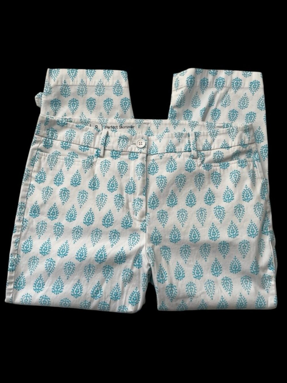 Talbots Perfect Skimmer Crop pants Women's size 8